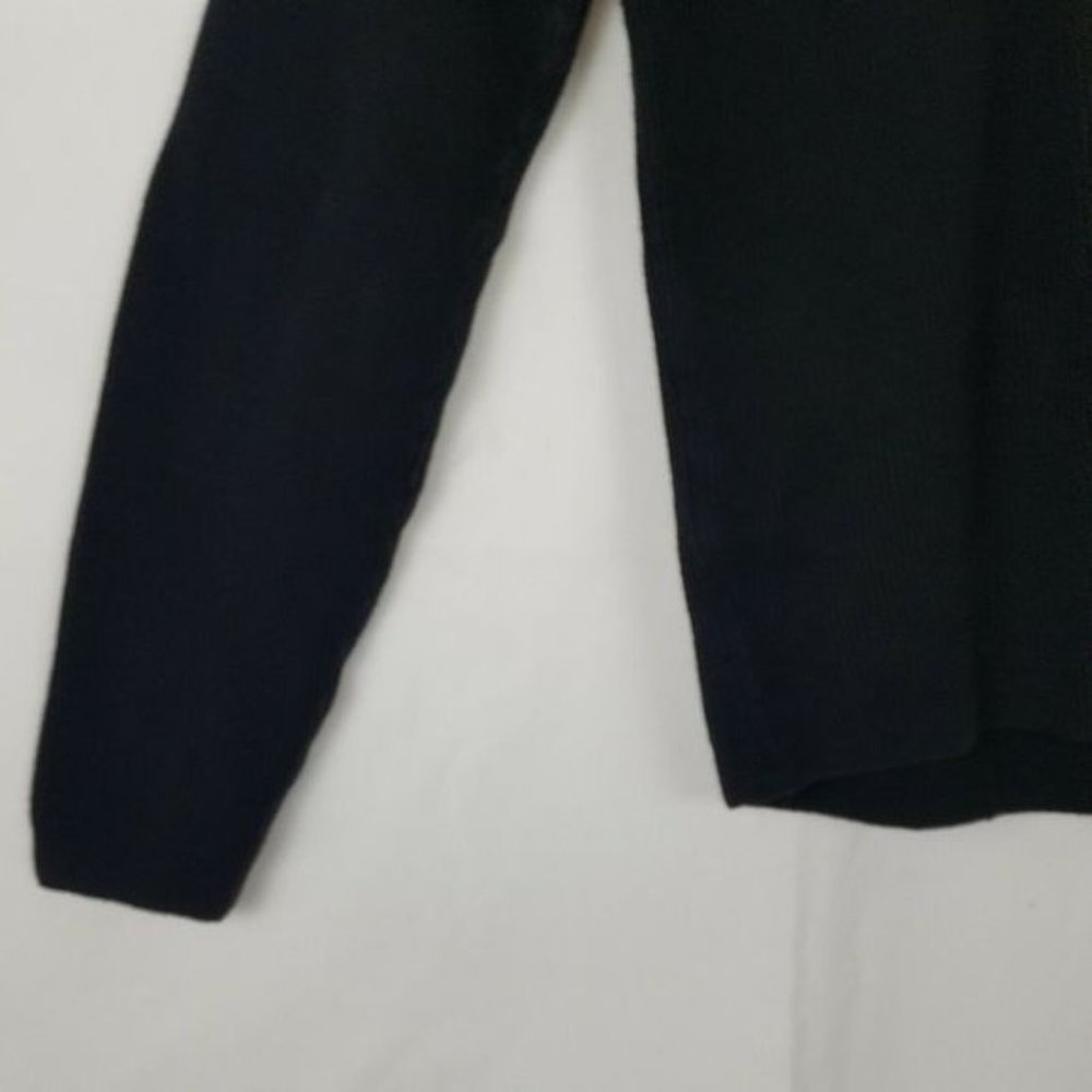 Eddie Bauer Black Pullover Sweater Collared Size M - Picture 4 of 4